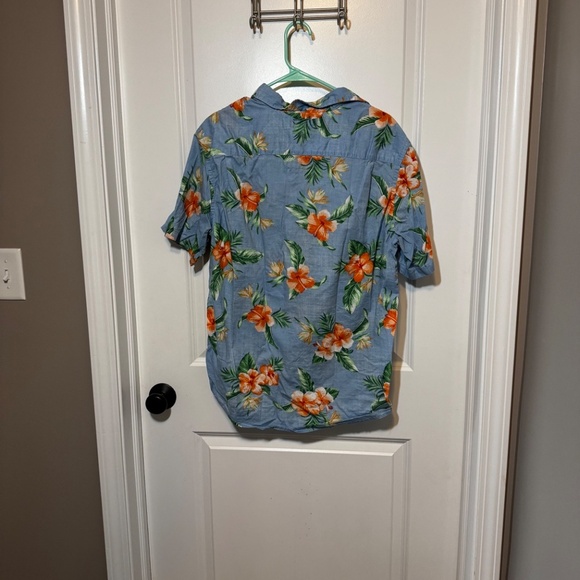 Men's Hawaiian Button Down Shirt Old Navy - Picture 2 of 4
